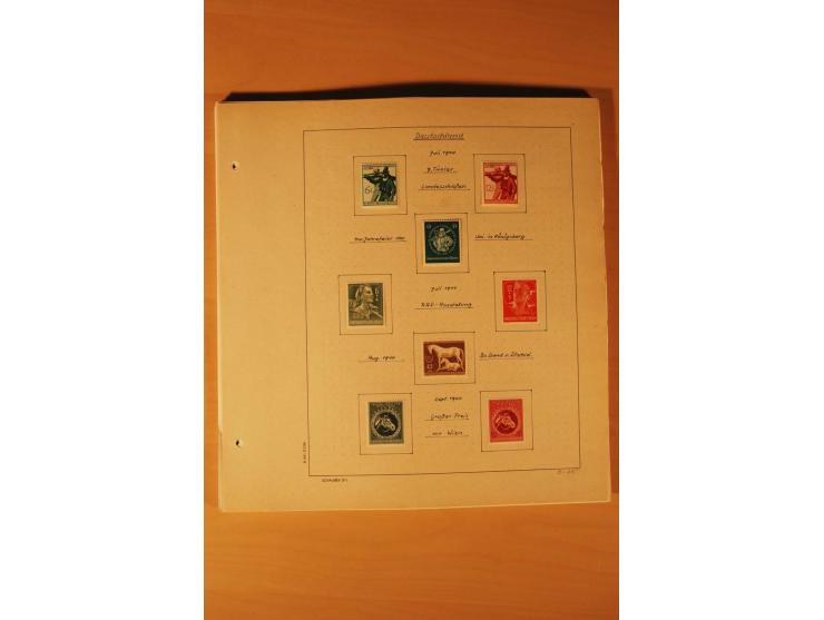 1933/45, ungebrauchte und gestempelte Sammlung mit besseren Ausgaben, dazu etwas Besetzung II und Danzig