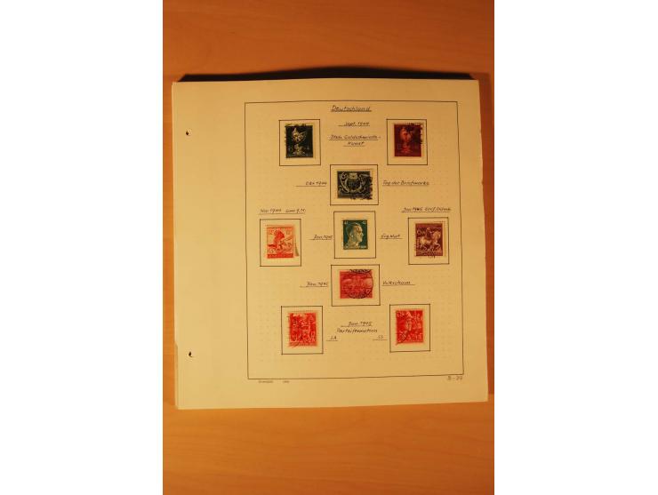 1933/45, ungebrauchte und gestempelte Sammlung mit besseren Ausgaben, dazu etwas Besetzung II und Danzig