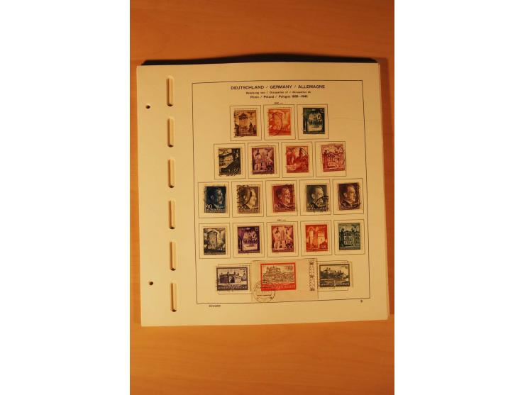 1933/45, ungebrauchte und gestempelte Sammlung mit besseren Ausgaben, dazu etwas Besetzung II und Danzig