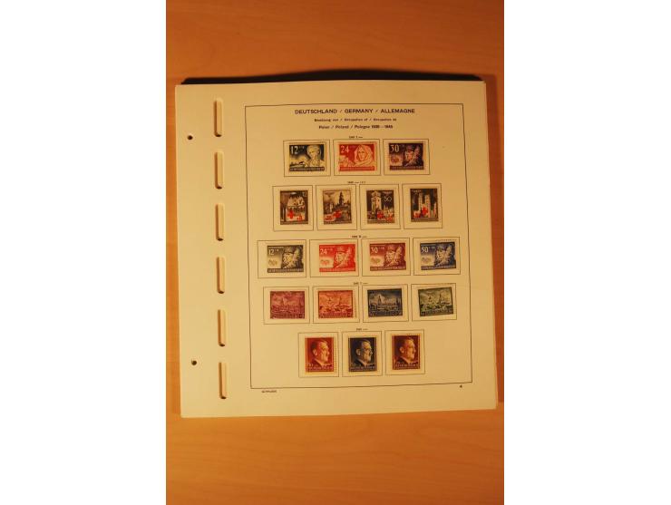 1933/45, ungebrauchte und gestempelte Sammlung mit besseren Ausgaben, dazu etwas Besetzung II und Danzig