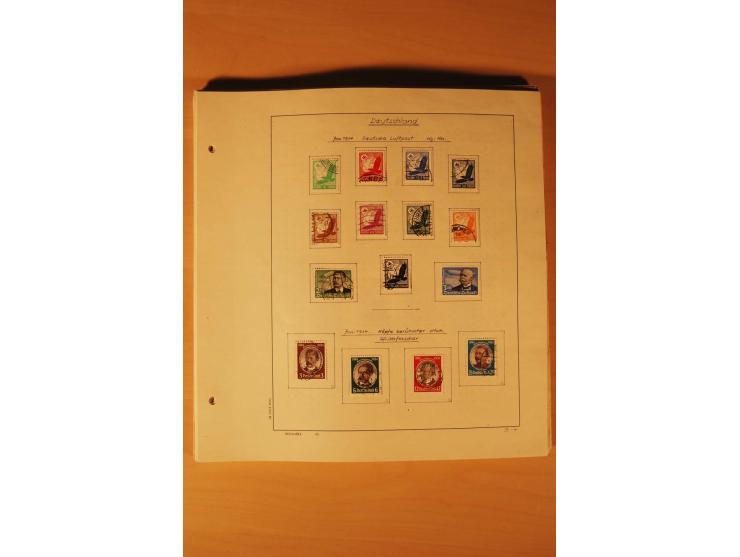 1933/45, ungebrauchte und gestempelte Sammlung mit besseren Ausgaben, dazu etwas Besetzung II und Danzig