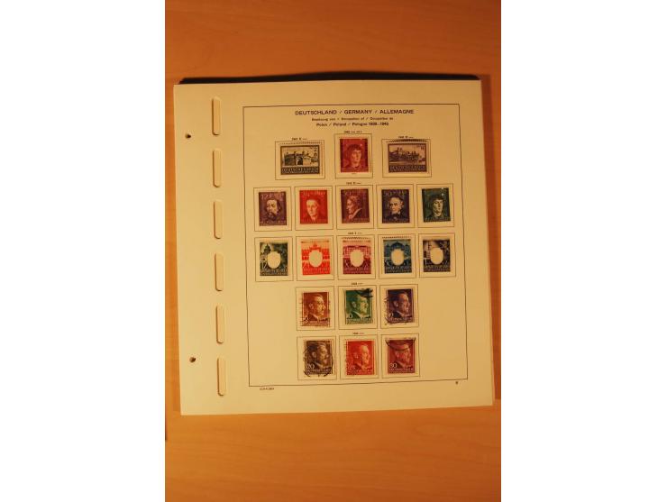 1933/45, ungebrauchte und gestempelte Sammlung mit besseren Ausgaben, dazu etwas Besetzung II und Danzig