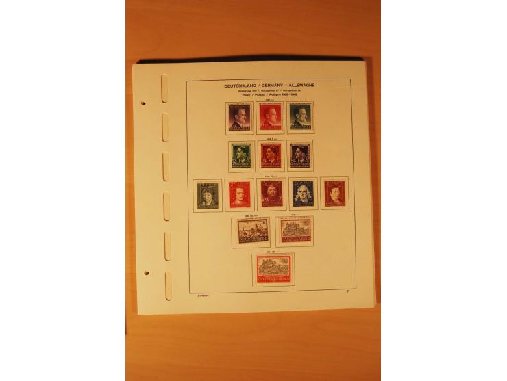 1933/45, ungebrauchte und gestempelte Sammlung mit besseren Ausgaben, dazu etwas Besetzung II und Danzig