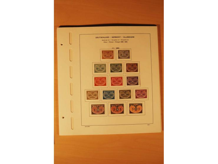 1933/45, ungebrauchte und gestempelte Sammlung mit besseren Ausgaben, dazu etwas Besetzung II und Danzig