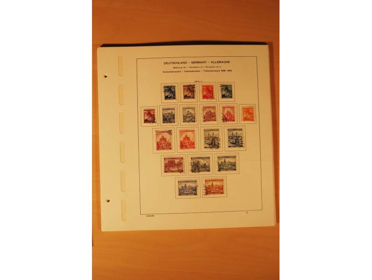 1933/45, ungebrauchte und gestempelte Sammlung mit besseren Ausgaben, dazu etwas Besetzung II und Danzig
