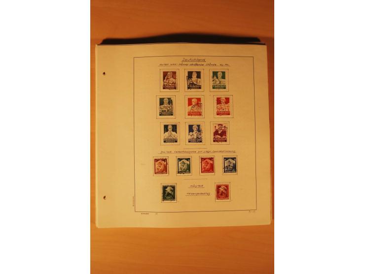 1933/45, ungebrauchte und gestempelte Sammlung mit besseren Ausgaben, dazu etwas Besetzung II und Danzig