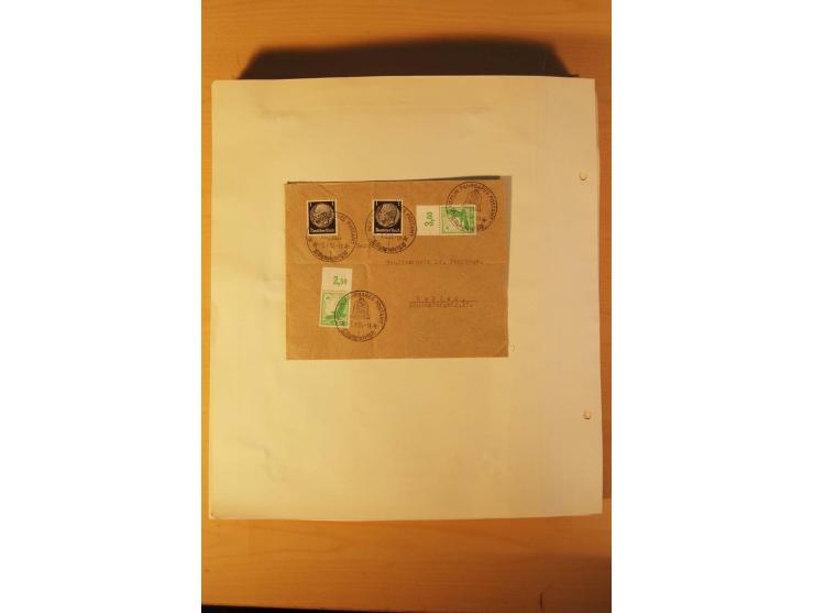 1936, Olympische Spiele, interessante Brief-Sammlung mit vielen R-Briefen mit Sonder-R-Zettel und SSt. inkl. Garmisch-Partenk