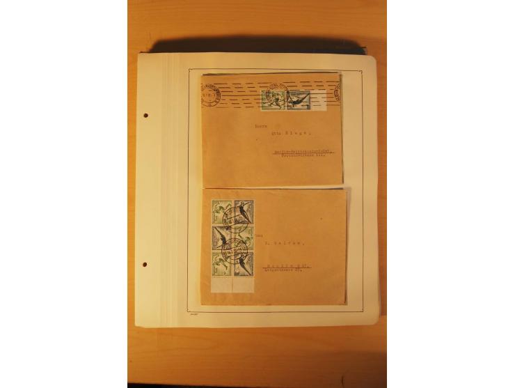 1936, Olympische Spiele, interessante Brief-Sammlung mit vielen R-Briefen mit Sonder-R-Zettel und SSt. inkl. Garmisch-Partenk