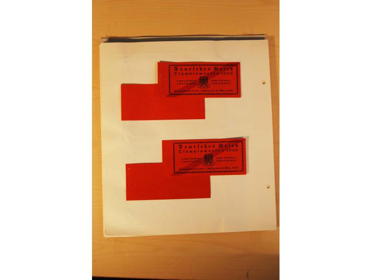 1936, Olympische Spiele, interessante Brief-Sammlung mit vielen R-Briefen mit Sonder-R-Zettel und SSt. inkl. Garmisch-Partenk