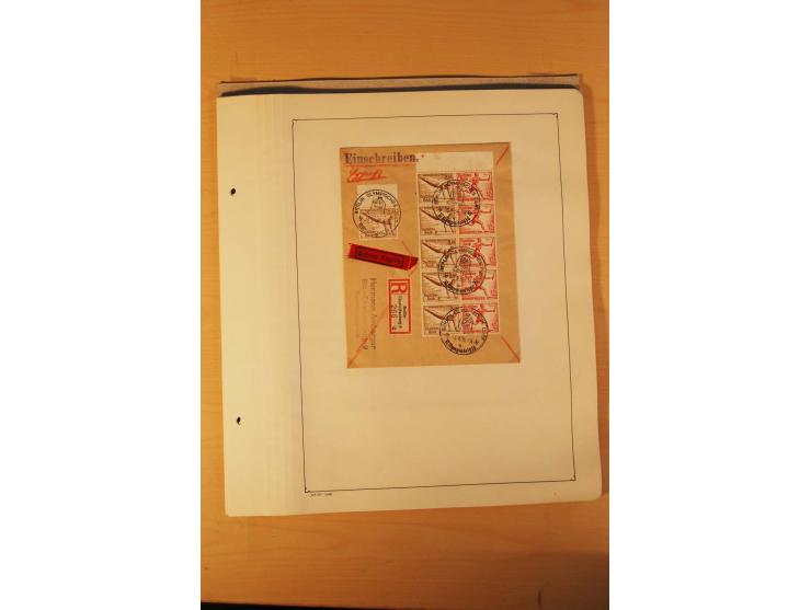 1936, Olympische Spiele, interessante Brief-Sammlung mit vielen R-Briefen mit Sonder-R-Zettel und SSt. inkl. Garmisch-Partenk