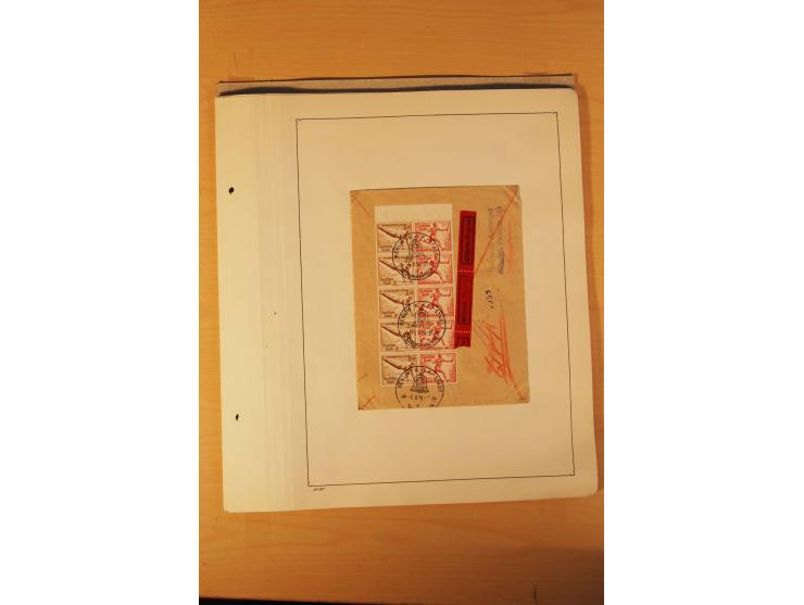 1936, Olympische Spiele, interessante Brief-Sammlung mit vielen R-Briefen mit Sonder-R-Zettel und SSt. inkl. Garmisch-Partenk
