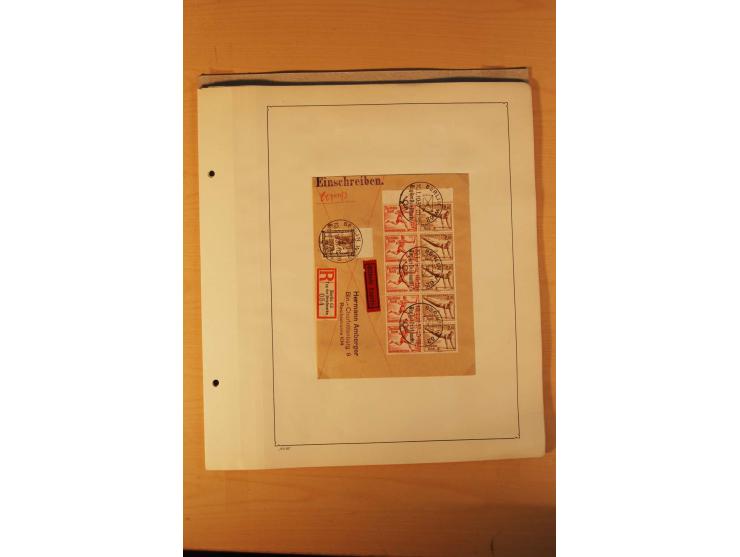 1936, Olympische Spiele, interessante Brief-Sammlung mit vielen R-Briefen mit Sonder-R-Zettel und SSt. inkl. Garmisch-Partenk