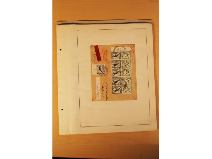 1936, Olympische Spiele, interessante Brief-Sammlung mit vielen R-Briefen mit Sonder-R-Zettel und SSt. inkl. Garmisch-Partenk