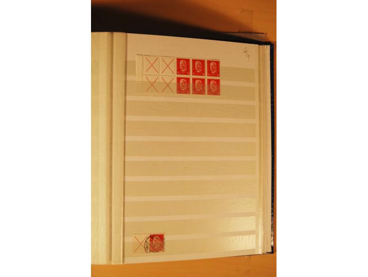 1916/28, meist ungebrauchte Sammlung Heftchenblätter ab Germania bis Weimar mit einigen besseren und auch Stücken mit HAN, zu