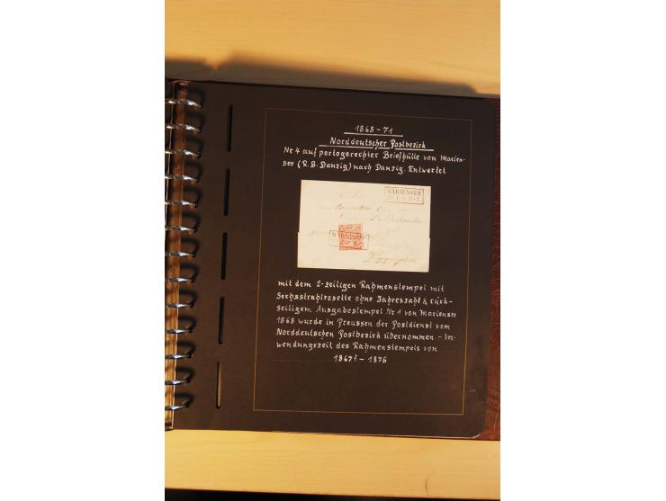 1766/1945, umfangreiche ungebrauchte/postfrische und gestempelte Sammlung mit Briefen und vielen besseren Werten, beginnend m