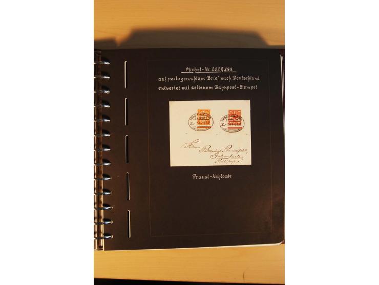 1766/1945, umfangreiche ungebrauchte/postfrische und gestempelte Sammlung mit Briefen und vielen besseren Werten, beginnend m