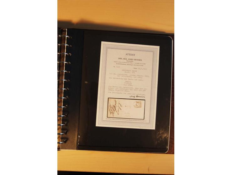 1766/1945, umfangreiche ungebrauchte/postfrische und gestempelte Sammlung mit Briefen und vielen besseren Werten, beginnend m