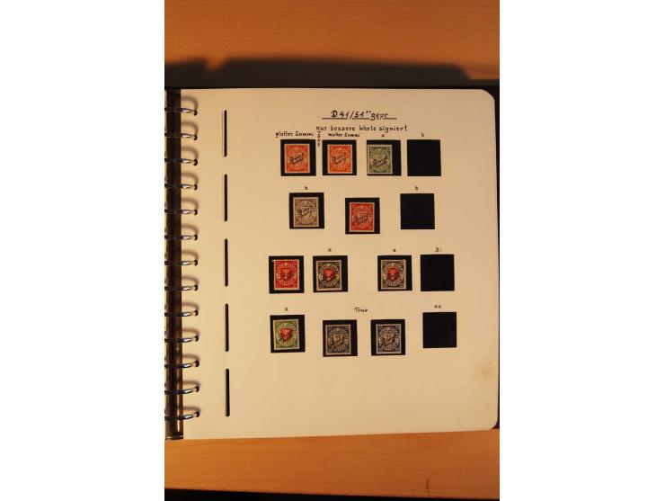 1766/1945, umfangreiche ungebrauchte/postfrische und gestempelte Sammlung mit Briefen und vielen besseren Werten, beginnend m