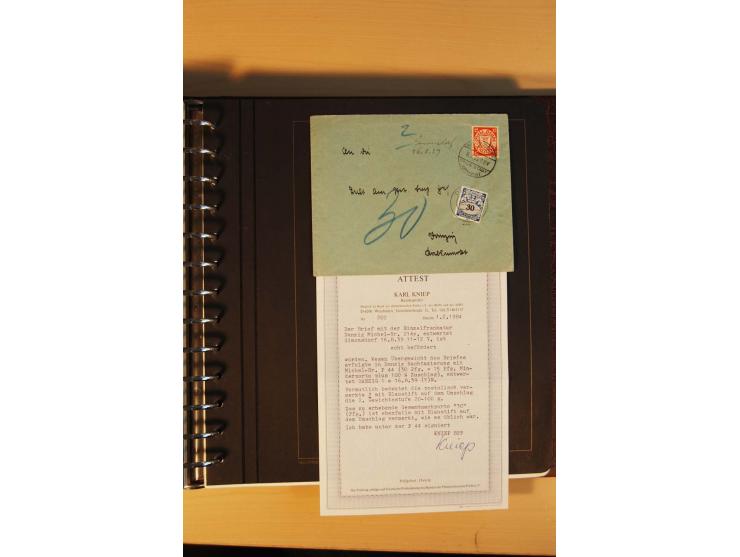 1766/1945, umfangreiche ungebrauchte/postfrische und gestempelte Sammlung mit Briefen und vielen besseren Werten, beginnend m