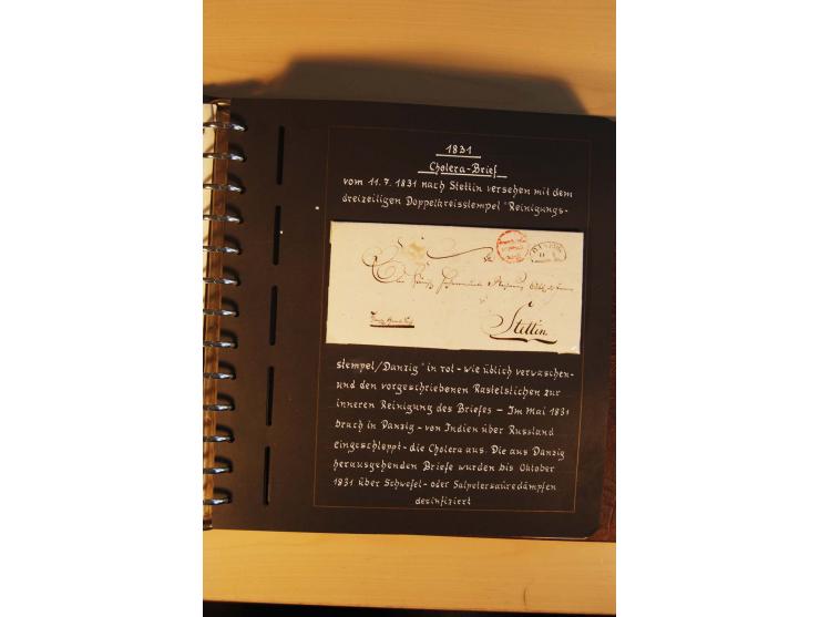1766/1945, umfangreiche ungebrauchte/postfrische und gestempelte Sammlung mit Briefen und vielen besseren Werten, beginnend m