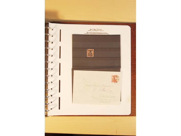 1766/1945, umfangreiche ungebrauchte/postfrische und gestempelte Sammlung mit Briefen und vielen besseren Werten, beginnend m