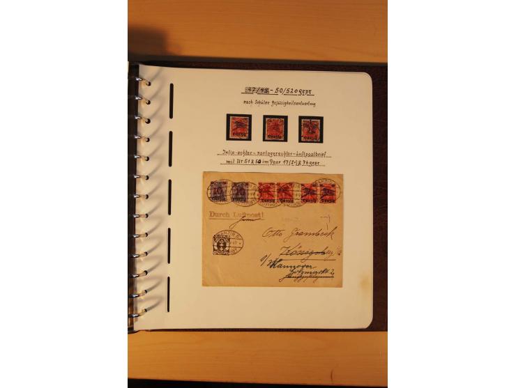 1766/1945, umfangreiche ungebrauchte/postfrische und gestempelte Sammlung mit Briefen und vielen besseren Werten, beginnend m