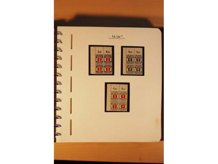 1766/1945, umfangreiche ungebrauchte/postfrische und gestempelte Sammlung mit Briefen und vielen besseren Werten, beginnend m