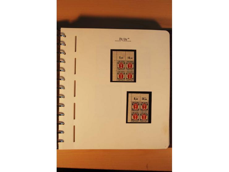 1766/1945, umfangreiche ungebrauchte/postfrische und gestempelte Sammlung mit Briefen und vielen besseren Werten, beginnend m