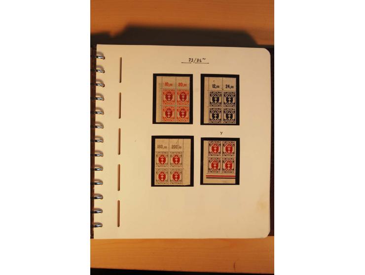 1766/1945, umfangreiche ungebrauchte/postfrische und gestempelte Sammlung mit Briefen und vielen besseren Werten, beginnend m