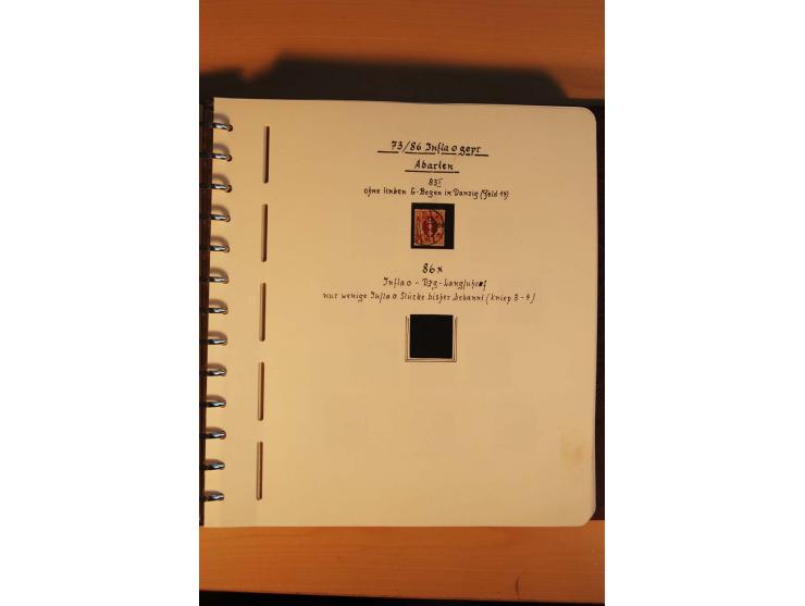 1766/1945, umfangreiche ungebrauchte/postfrische und gestempelte Sammlung mit Briefen und vielen besseren Werten, beginnend m