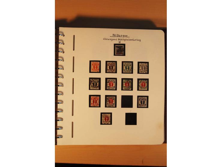 1766/1945, umfangreiche ungebrauchte/postfrische und gestempelte Sammlung mit Briefen und vielen besseren Werten, beginnend m