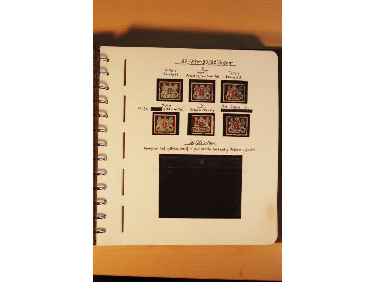 1766/1945, umfangreiche ungebrauchte/postfrische und gestempelte Sammlung mit Briefen und vielen besseren Werten, beginnend m