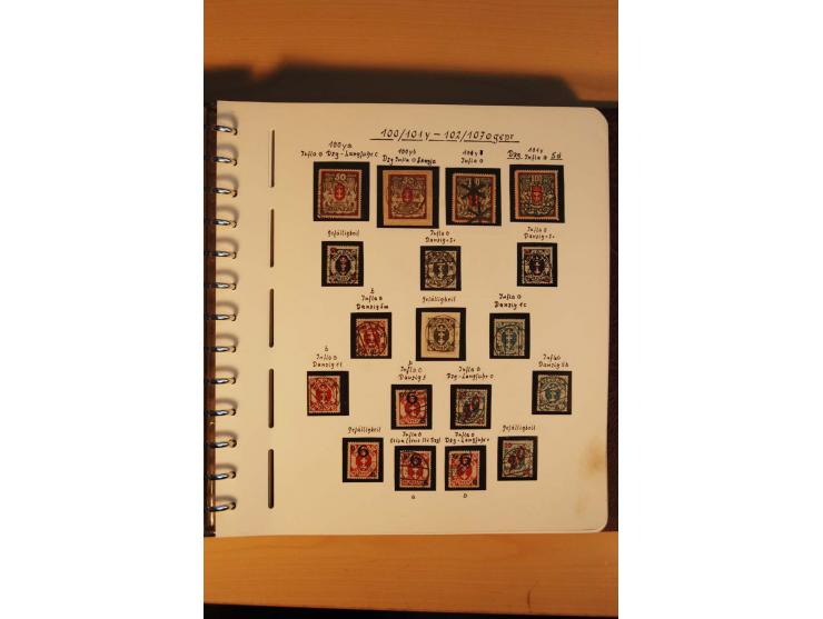 1766/1945, umfangreiche ungebrauchte/postfrische und gestempelte Sammlung mit Briefen und vielen besseren Werten, beginnend m