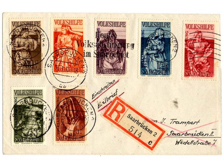 1921/51, postfrische, ungebrauchte und gestempelte Zusammenstellung mit u.a. Mi.-Nr. 199-205 auf R-Brief, Bl.1 etc.