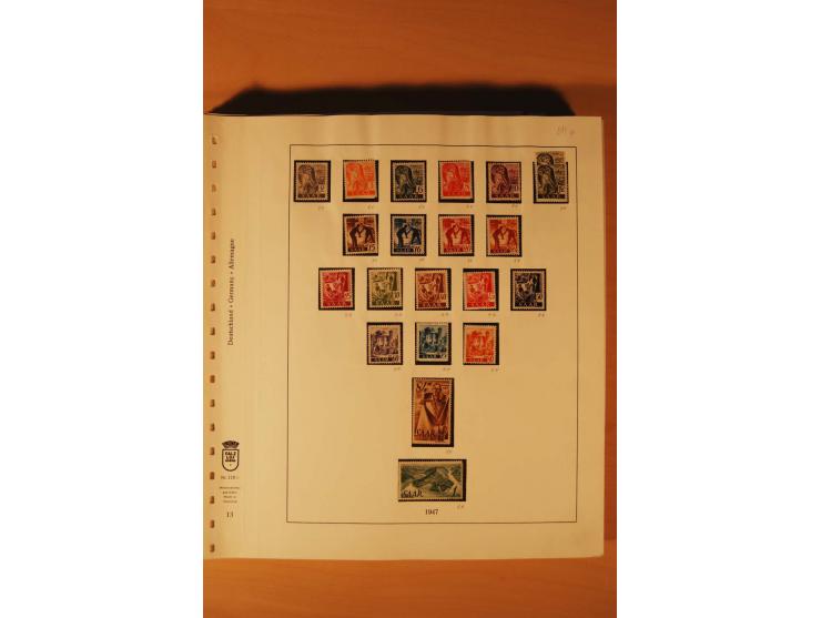 1947/59, ungebrauchte/postfrische und gestempelte Sammlung mit einigen besseren und kompletten Ausgaben, Abarten und weitere 