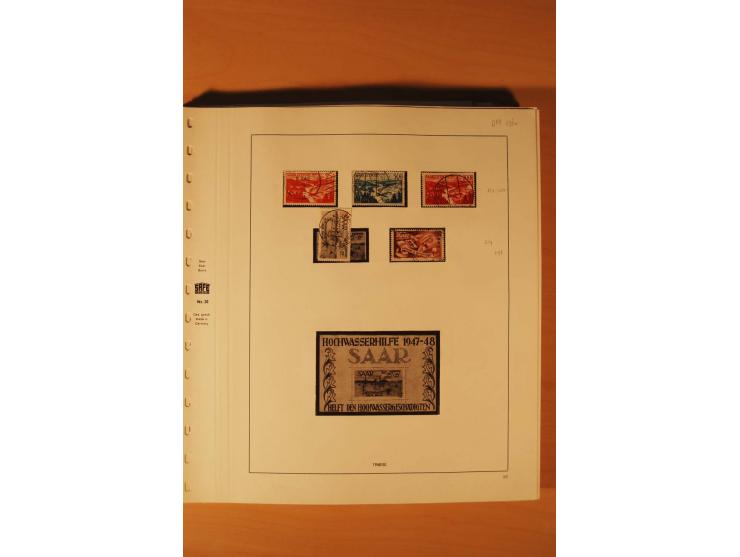 1947/59, ungebrauchte/postfrische und gestempelte Sammlung mit einigen besseren und kompletten Ausgaben, Abarten und weitere 