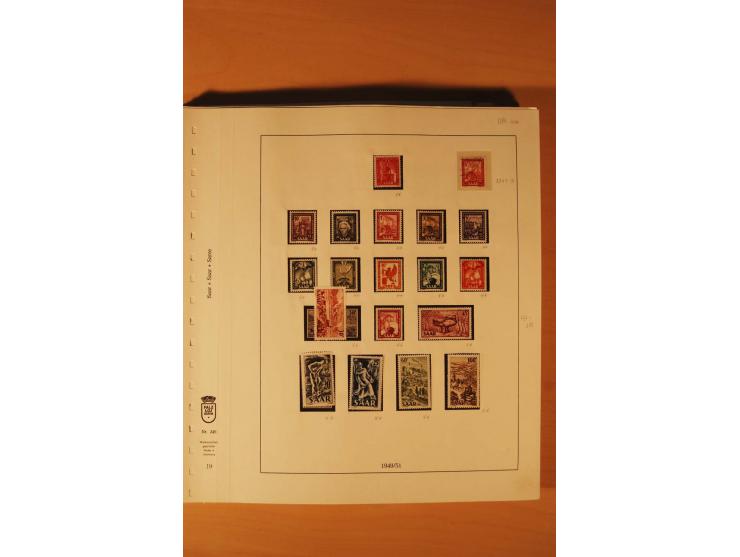 1947/59, ungebrauchte/postfrische und gestempelte Sammlung mit einigen besseren und kompletten Ausgaben, Abarten und weitere 