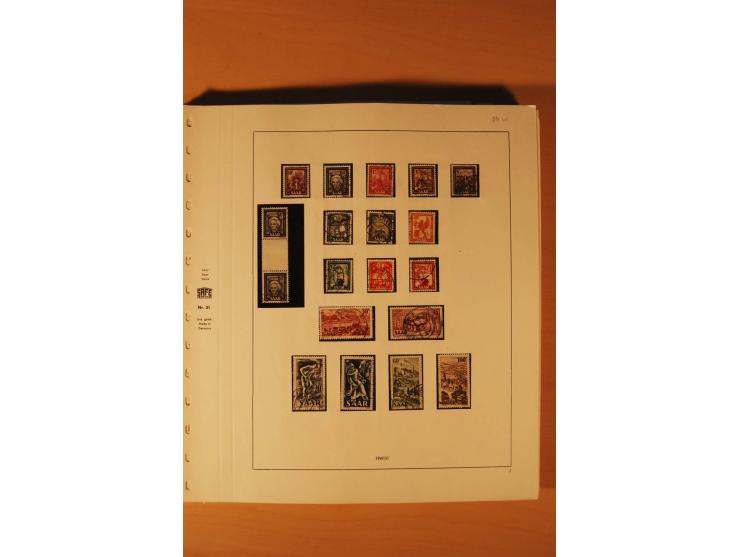 1947/59, ungebrauchte/postfrische und gestempelte Sammlung mit einigen besseren und kompletten Ausgaben, Abarten und weitere 