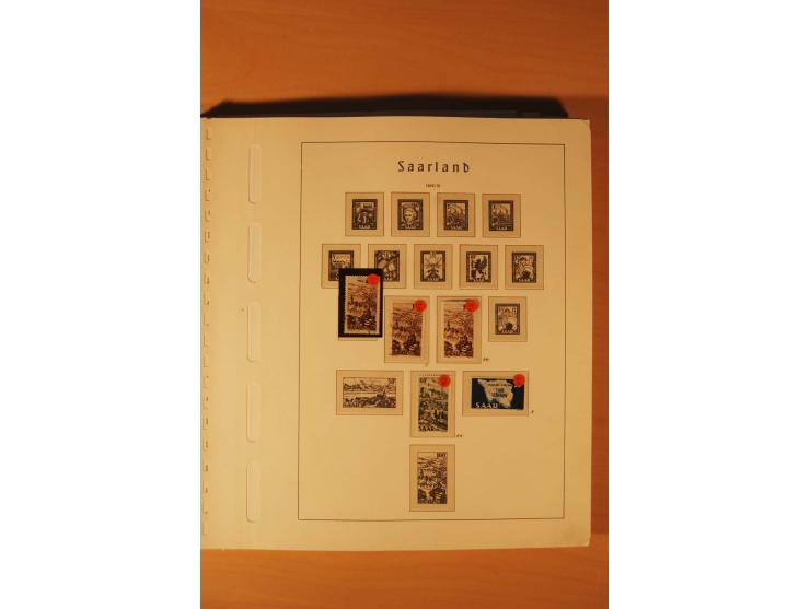 1947/59, ungebrauchte/postfrische und gestempelte Sammlung mit einigen besseren und kompletten Ausgaben, Abarten und weitere 