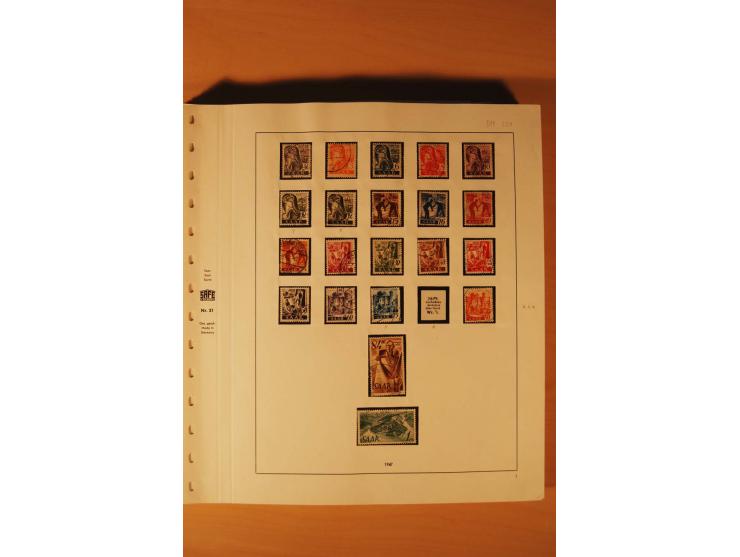 1947/59, ungebrauchte/postfrische und gestempelte Sammlung mit einigen besseren und kompletten Ausgaben, Abarten und weitere 