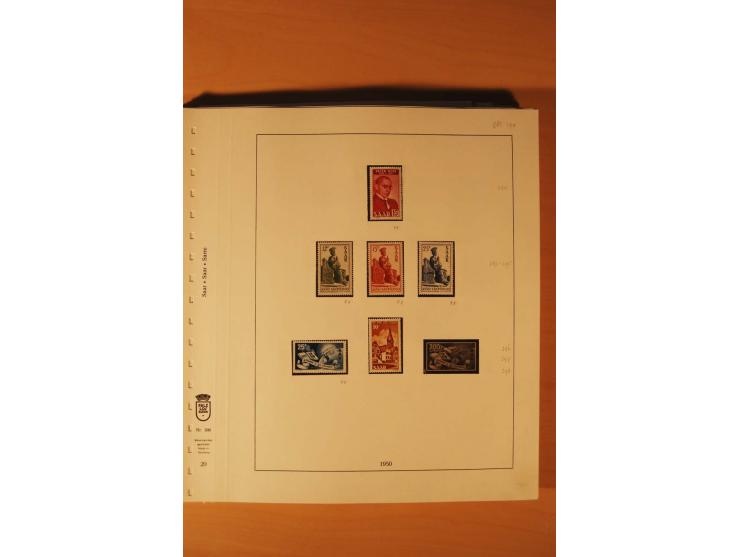 1947/59, ungebrauchte/postfrische und gestempelte Sammlung mit einigen besseren und kompletten Ausgaben, Abarten und weitere 
