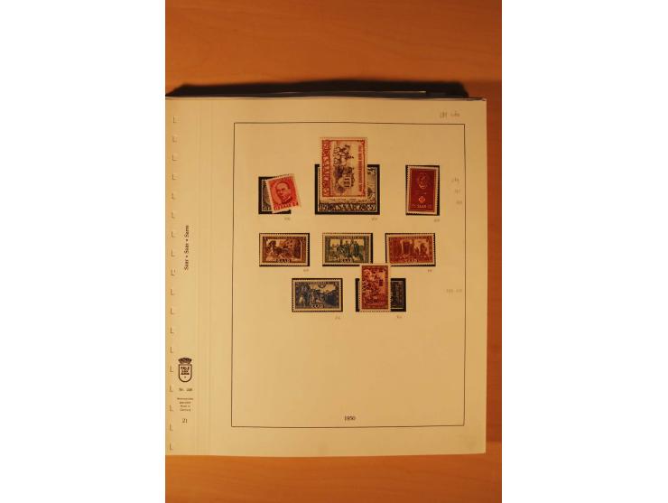 1947/59, ungebrauchte/postfrische und gestempelte Sammlung mit einigen besseren und kompletten Ausgaben, Abarten und weitere 