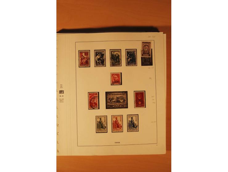 1947/59, ungebrauchte/postfrische und gestempelte Sammlung mit einigen besseren und kompletten Ausgaben, Abarten und weitere 