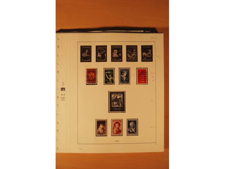 1947/59, ungebrauchte/postfrische und gestempelte Sammlung mit einigen besseren und kompletten Ausgaben, Abarten und weitere 