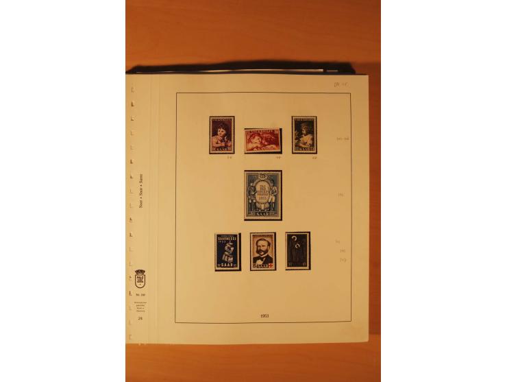 1947/59, ungebrauchte/postfrische und gestempelte Sammlung mit einigen besseren und kompletten Ausgaben, Abarten und weitere 