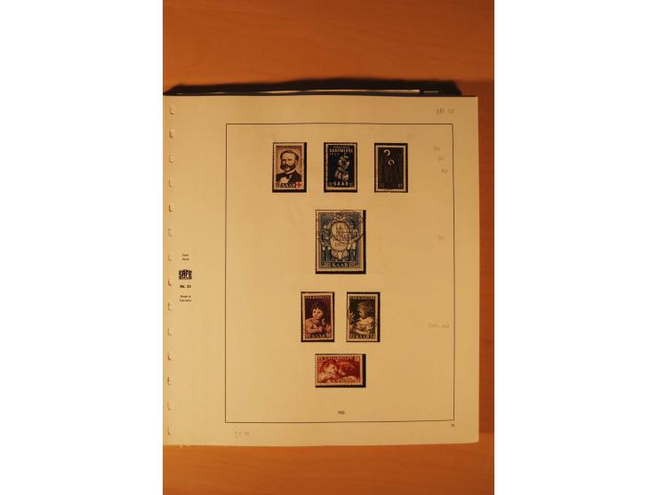 1947/59, ungebrauchte/postfrische und gestempelte Sammlung mit einigen besseren und kompletten Ausgaben, Abarten und weitere 