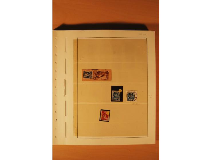 1947/59, ungebrauchte/postfrische und gestempelte Sammlung mit einigen besseren und kompletten Ausgaben, Abarten und weitere 