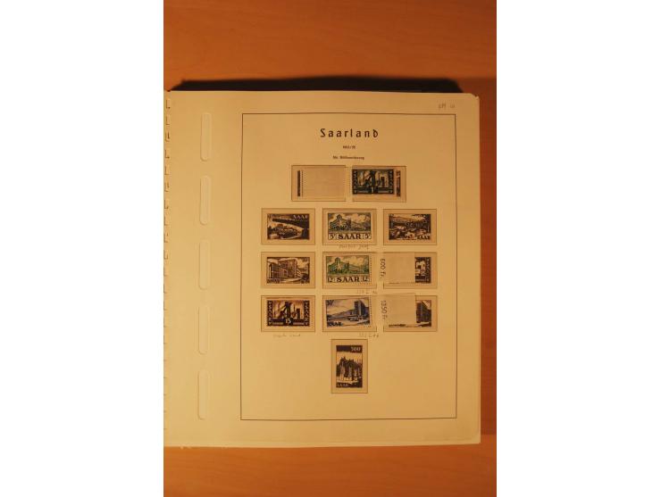 1947/59, ungebrauchte/postfrische und gestempelte Sammlung mit einigen besseren und kompletten Ausgaben, Abarten und weitere 