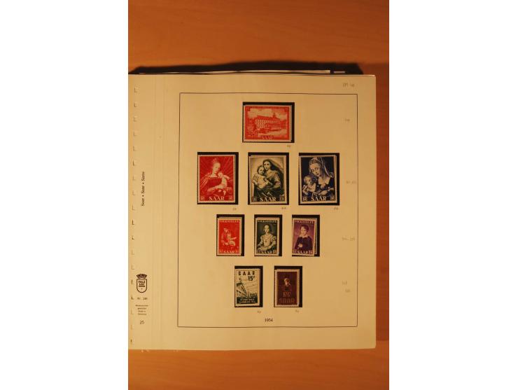 1947/59, ungebrauchte/postfrische und gestempelte Sammlung mit einigen besseren und kompletten Ausgaben, Abarten und weitere 