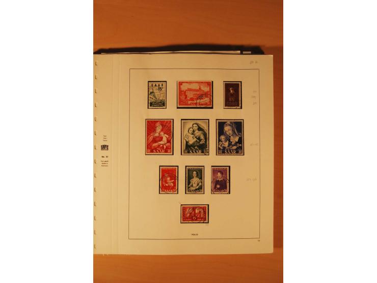 1947/59, ungebrauchte/postfrische und gestempelte Sammlung mit einigen besseren und kompletten Ausgaben, Abarten und weitere 